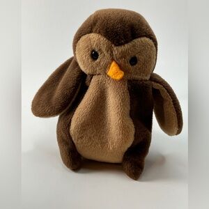 Ty Beanie Babies HOOT The Owl Plush 5” Stuff Animal Toy